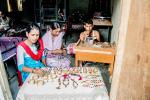 Glittering Livelihood SHGs of Sonari Gaon under Barhampur Development Block of Nagaon District making Assamese Traditional Jewellery